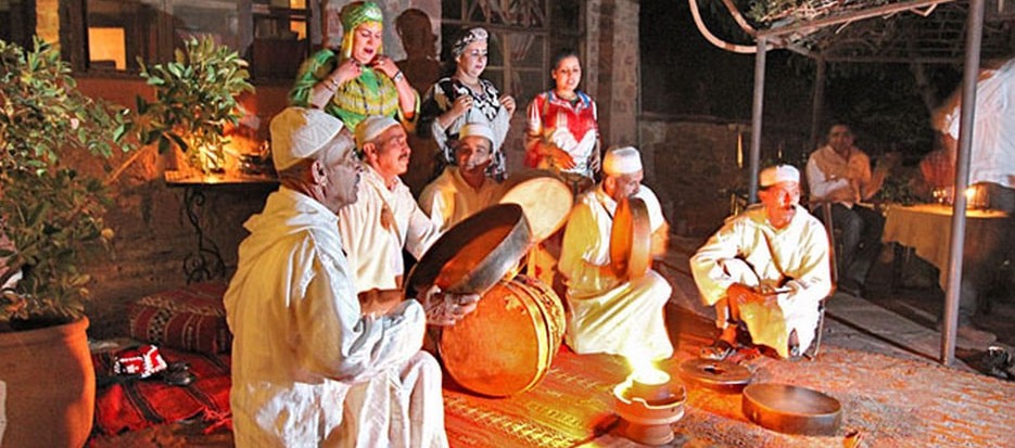 Morocco Ourika Valley Berber Musicians